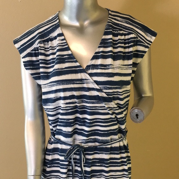 Eddie Bauer Cotton Sun Dress Faux Wrap - Picture 2 of 11